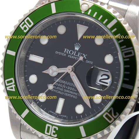 bracialetto rolex verde|rolex 16610lv reference.